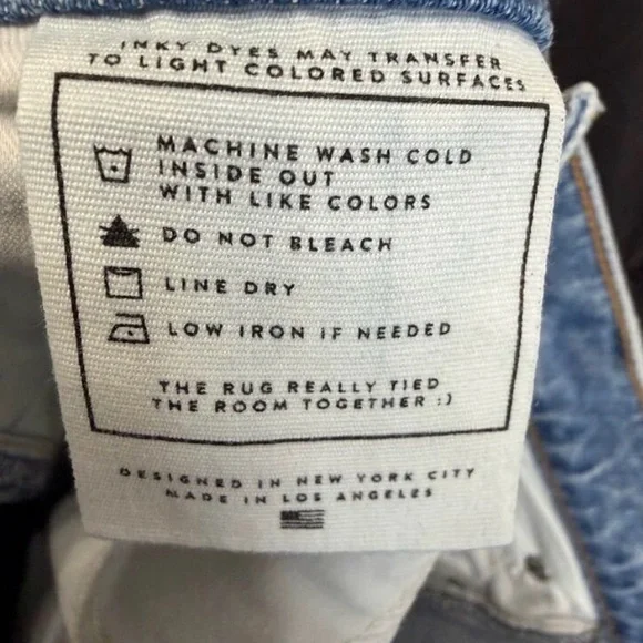 AYR the Roadie Jeans Women’s Relaxed Straight Leg Vintage Look Sz 27 - Picture 6 of 14